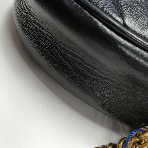 GG Marmont Mini Quilted Calfskin Black