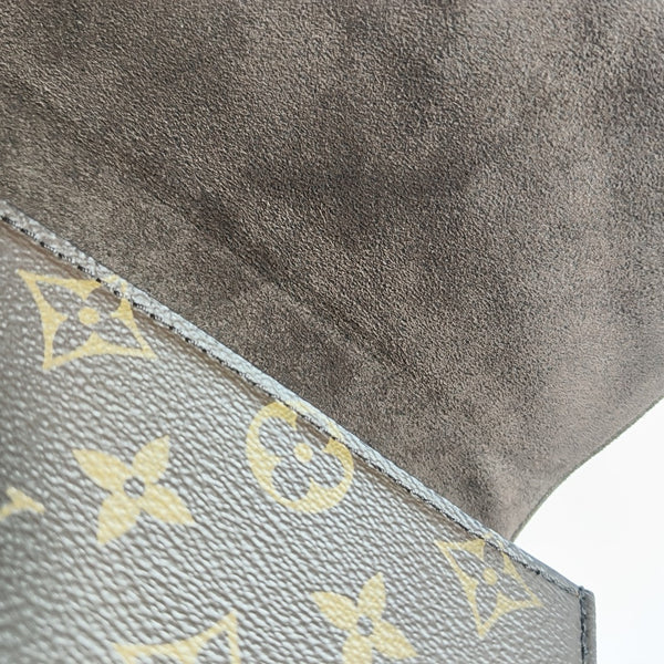 Lily Monogram Coated Canvas Brown