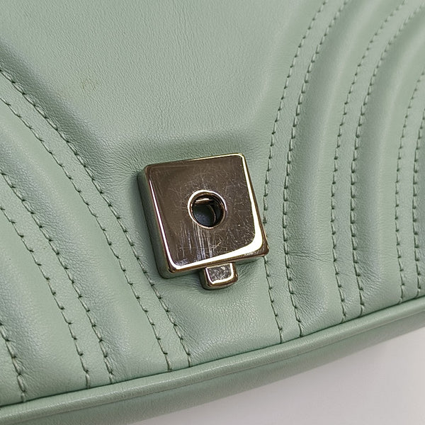 GG Marmont Medium Quilted Calfskin Green