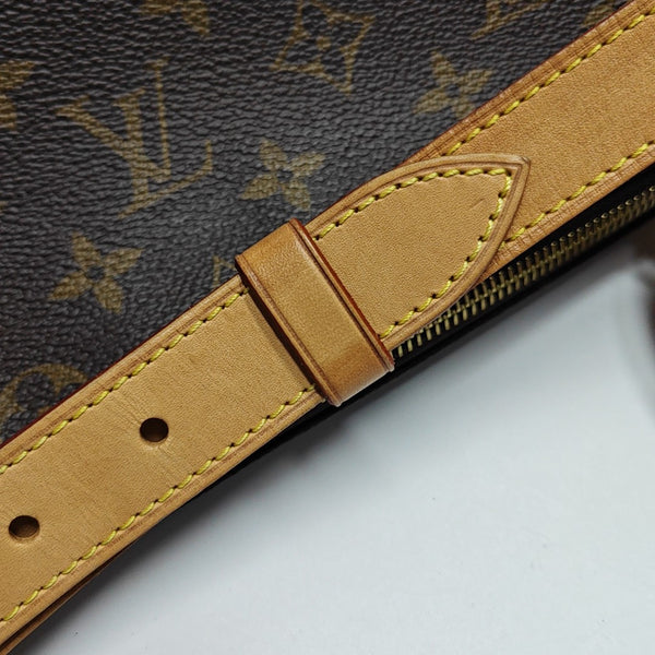 BUMBAG Monogram Coated Canvas Brown