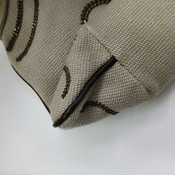 Canvas Top Handle Bag Gray