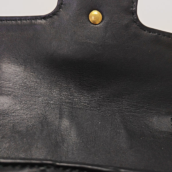 GG Marmont Mini Quilted Calfskin Black