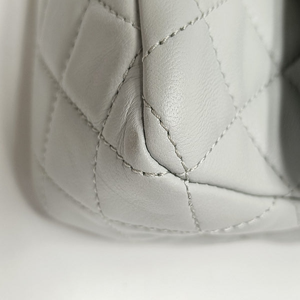 CLASSIC FLAP Mini Quilted Lambskin Gray