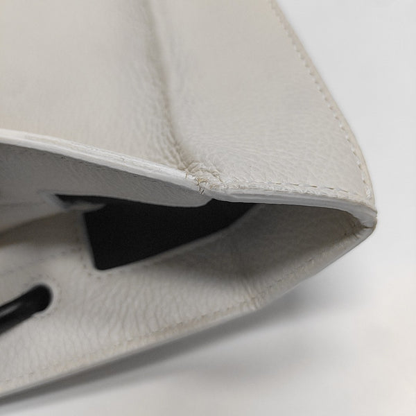 Shopping Bag Calfskin White