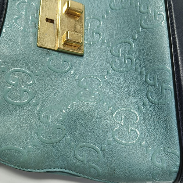 Calfskin Bucket Bag Small Blue