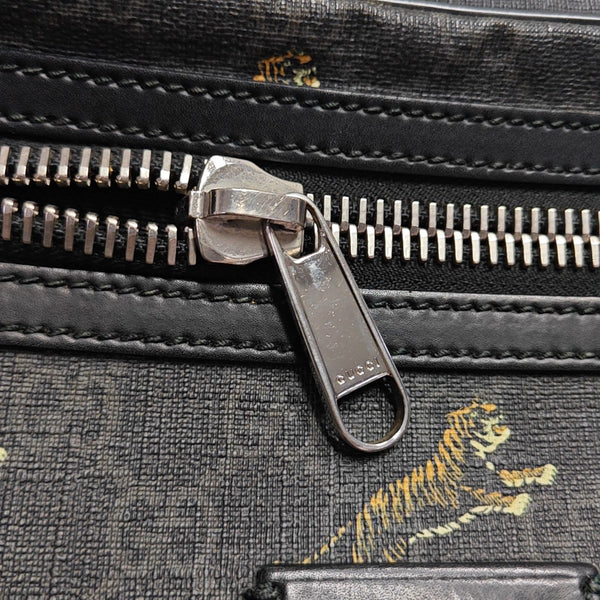 GG Supreme Monogram Coated Canvas Black