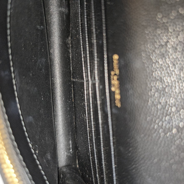 MONOGRAM WOC Chevron Calfskin Black