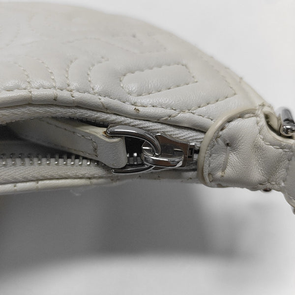 Quilted Calfskin Clutch White