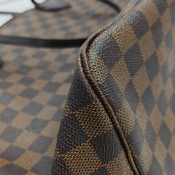 NEVERFULL MM Damier Ebene Coated Canvas Brown