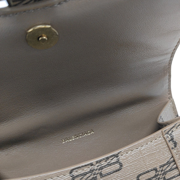 Hourglass XS Coated Canvas Brown