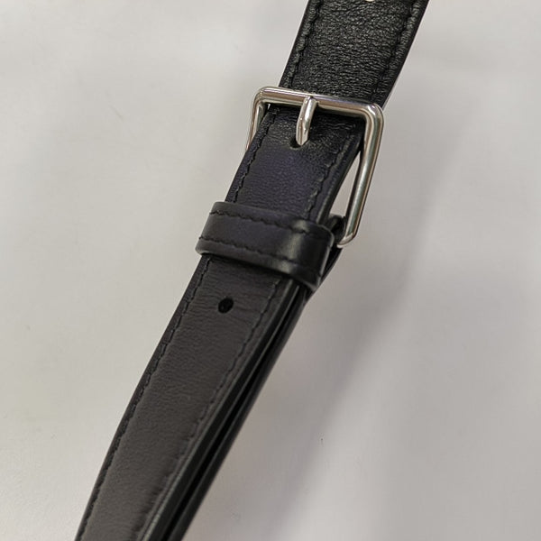 Calfskin Shoulder Bag Medium Black