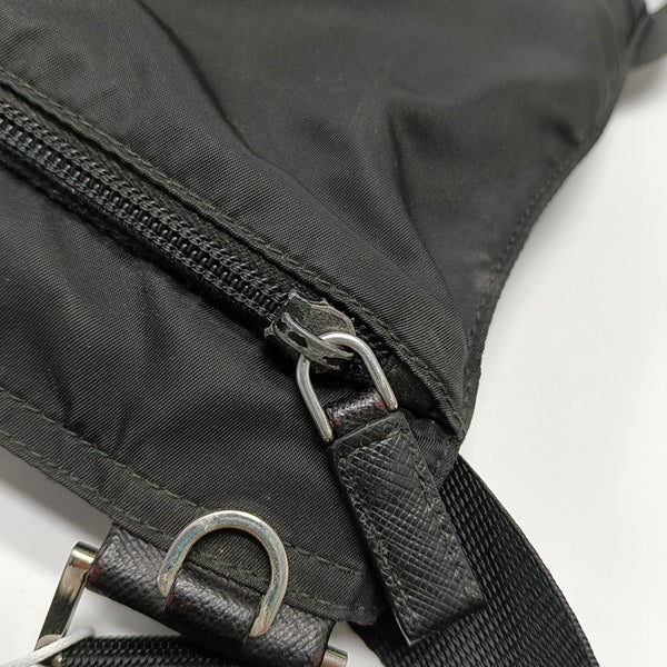 Nylon Shoulder Bag Black