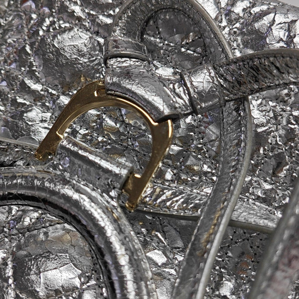 Stardust Small Cannage Calfskin Silver