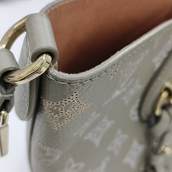 BLOSSOM PM Monogram Calfskin Gray