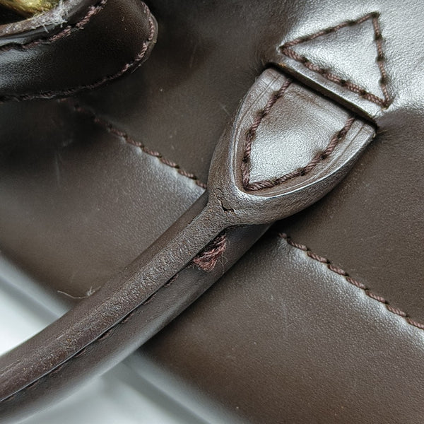 SOHO Damier Ebene Coated Canvas Brown