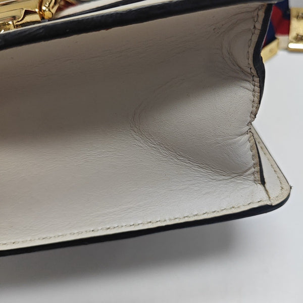 Sylvie Mini Calfskin White