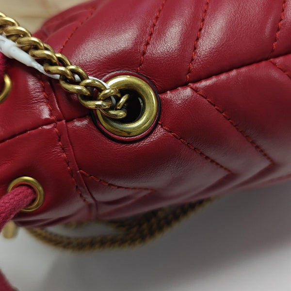 GG Marmont Mini Quilted Calfskin Red