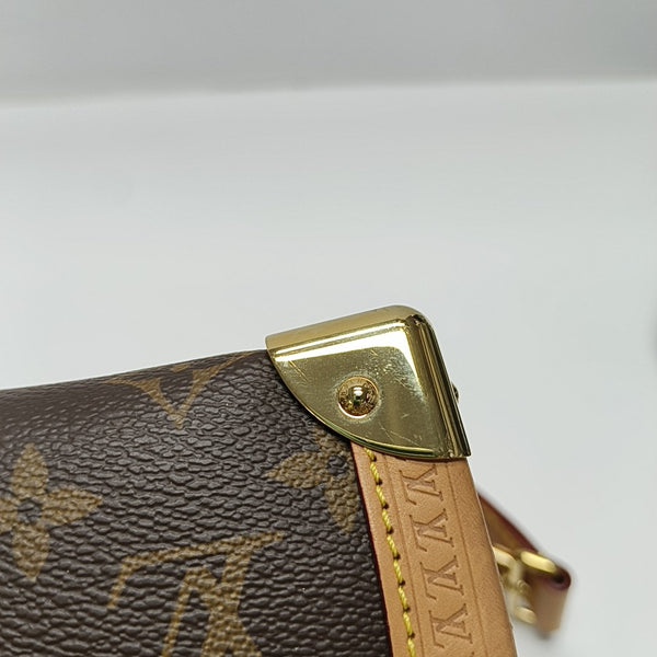 SIDE TRUNK MM Monogram Coated Canvas Brown