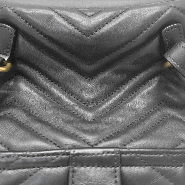 GG Marmont Super Mini Quilted Calfskin Black