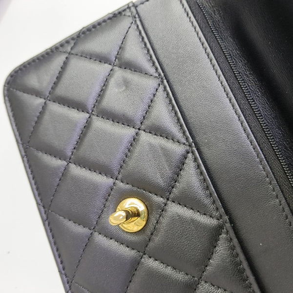 WOC Quilted Lambskin Black