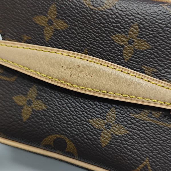NICE Super Mini Monogram Coated Canvas Brown