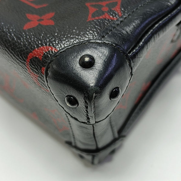 PETITE MALLE Monogram Coated Canvas Black