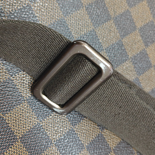 BROOKLYN Damier Ebene Coated Canvas Brown