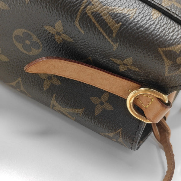 MONTAIGNE BB Monogram Coated Canvas Brown