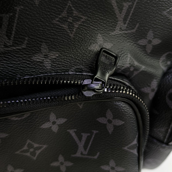TRIO Monogram Coated Canvas Black