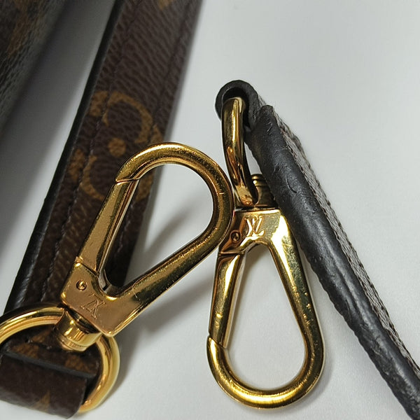 MONTAIGNE Monogram Coated Canvas Brown