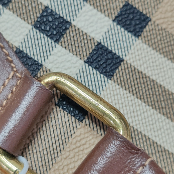Coated Canvas Top Handle Bag Multicolor