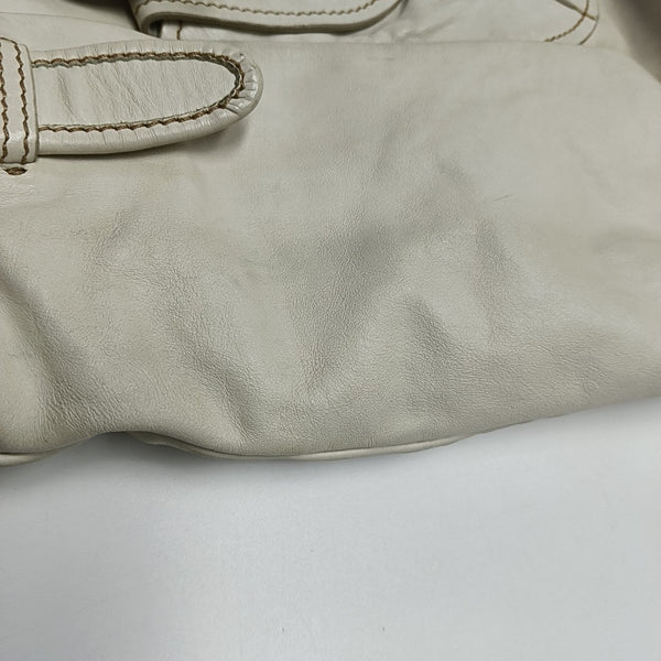 Calfskin Shoulder Bag White