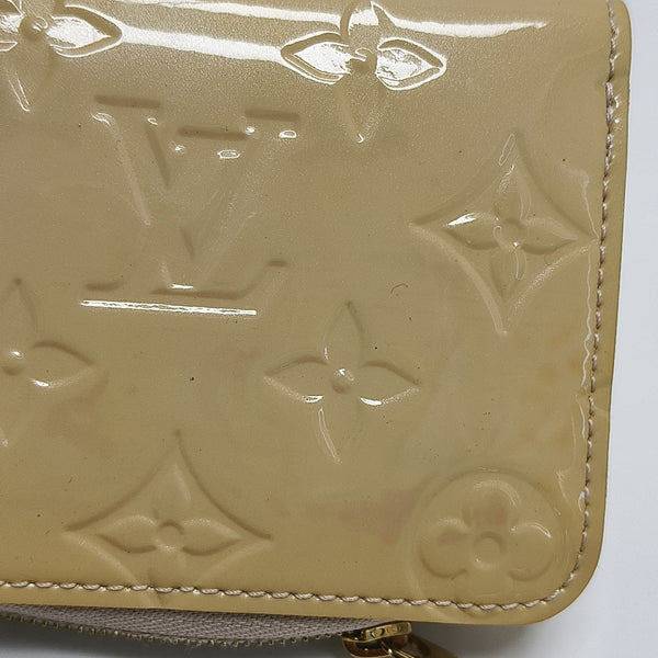 ZIPPY Monogram Patent Leather Yellow Wallet