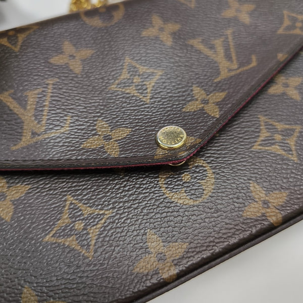FÉLICIE Monogram Coated Canvas Brown