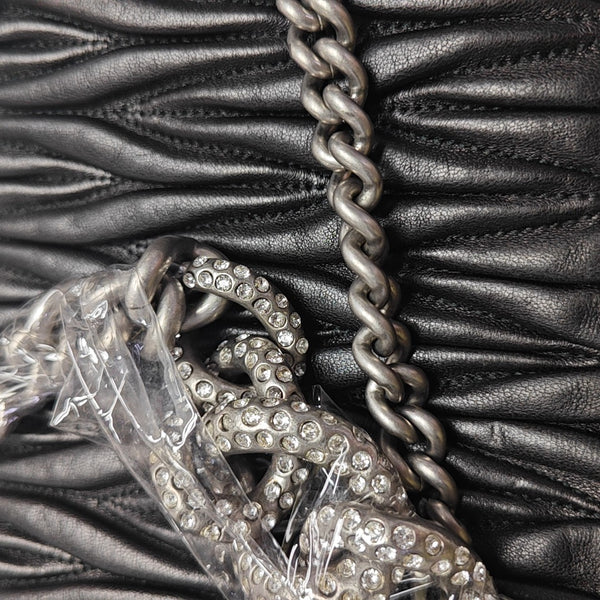 Matelassé Quilted Lambskin Black