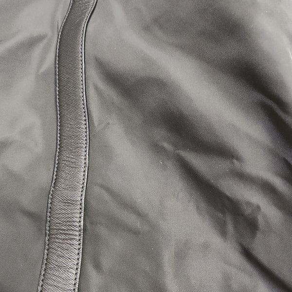 Nylon Top Handle Bag Black