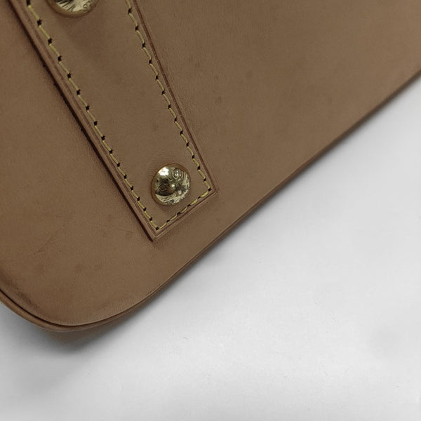 ALMA BB Monogram Coated Canvas Brown