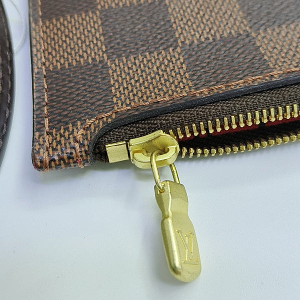 NEVERFULL MM Damier Ebene Coated Canvas Brown