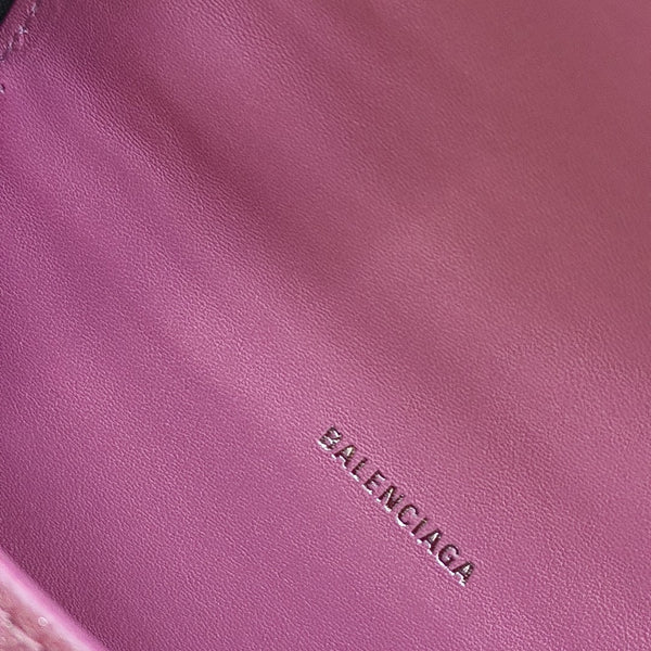 Hourglass XS Quilted Calfskin Red