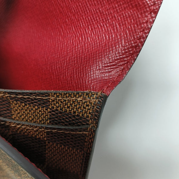 JOSÉPHINE Damier Ebene Coated Canvas Brown Wallet