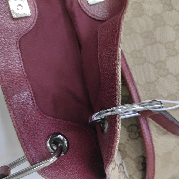 Monogram Canvas Top Handle Bag Brown
