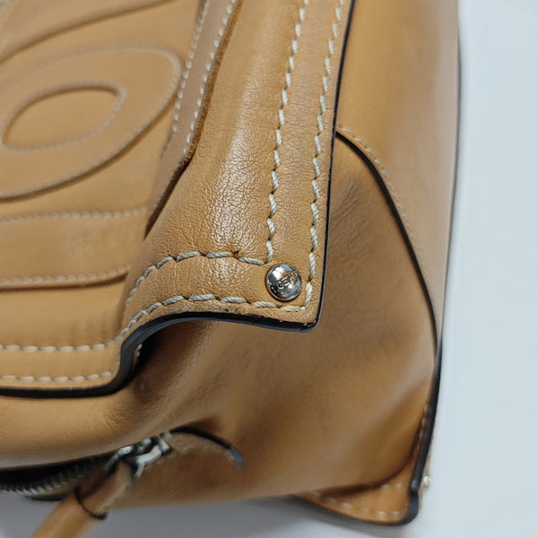 Quilted Calfskin Tote Bag Yellow