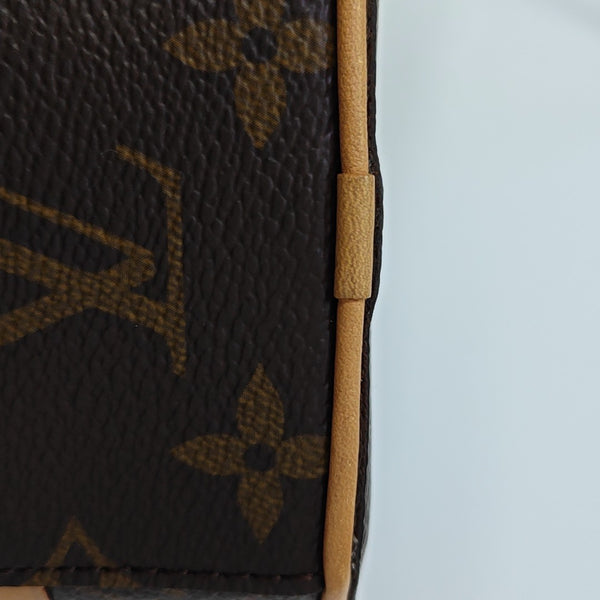 BOITE CHAPEAU Mini Monogram Coated Canvas Brown