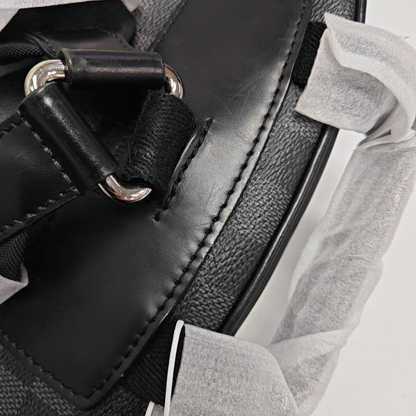 JOSH Damier Graphite Coated Canvas Gray