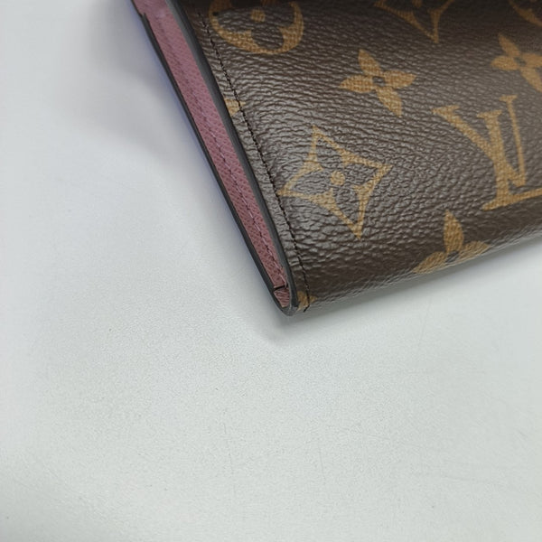 EMILIE Monogram Coated Canvas Brown Wallet