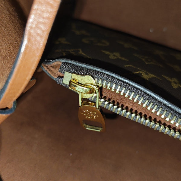 NÉONOÉ MM Monogram Coated Canvas Brown