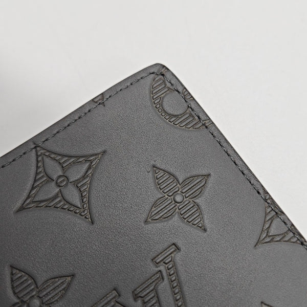 SLENDER Monogram Calfskin Gray Card Holder