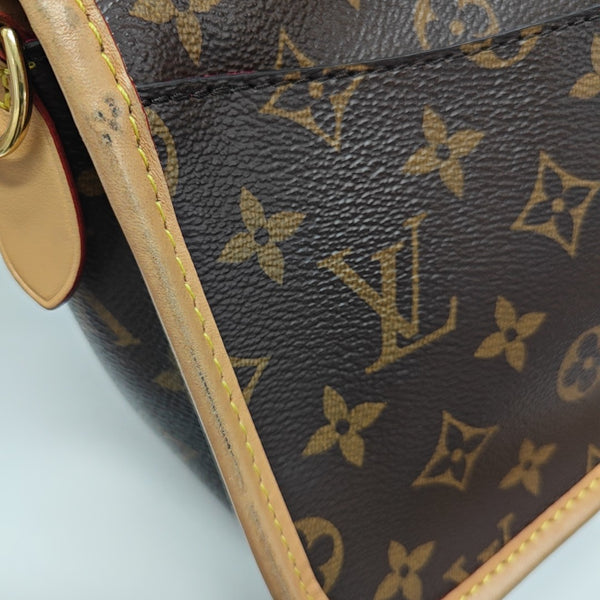 DIANE Monogram Coated Canvas Brown