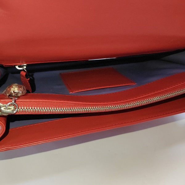 SERPENTI FOREVER Medium Calfskin Red