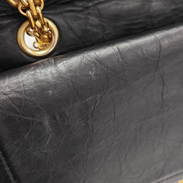 2.55 Maxi Quilted Calfskin Black